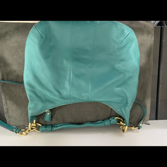 Teal Coach shoulder bag - Picture 3 of 3